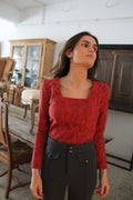 TOP CORSET ROJO