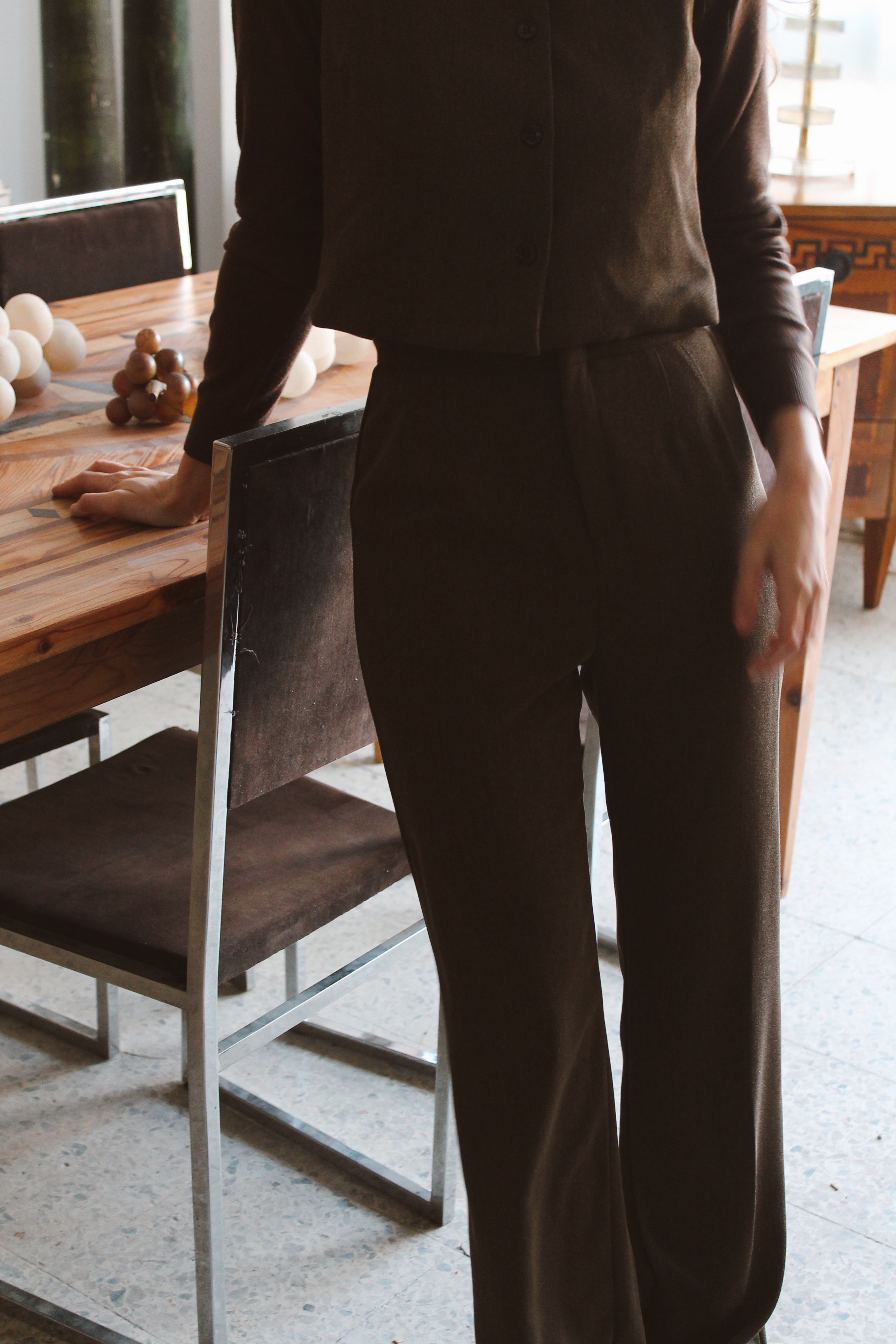 PANTALON PITILLO VERDE MUSGO