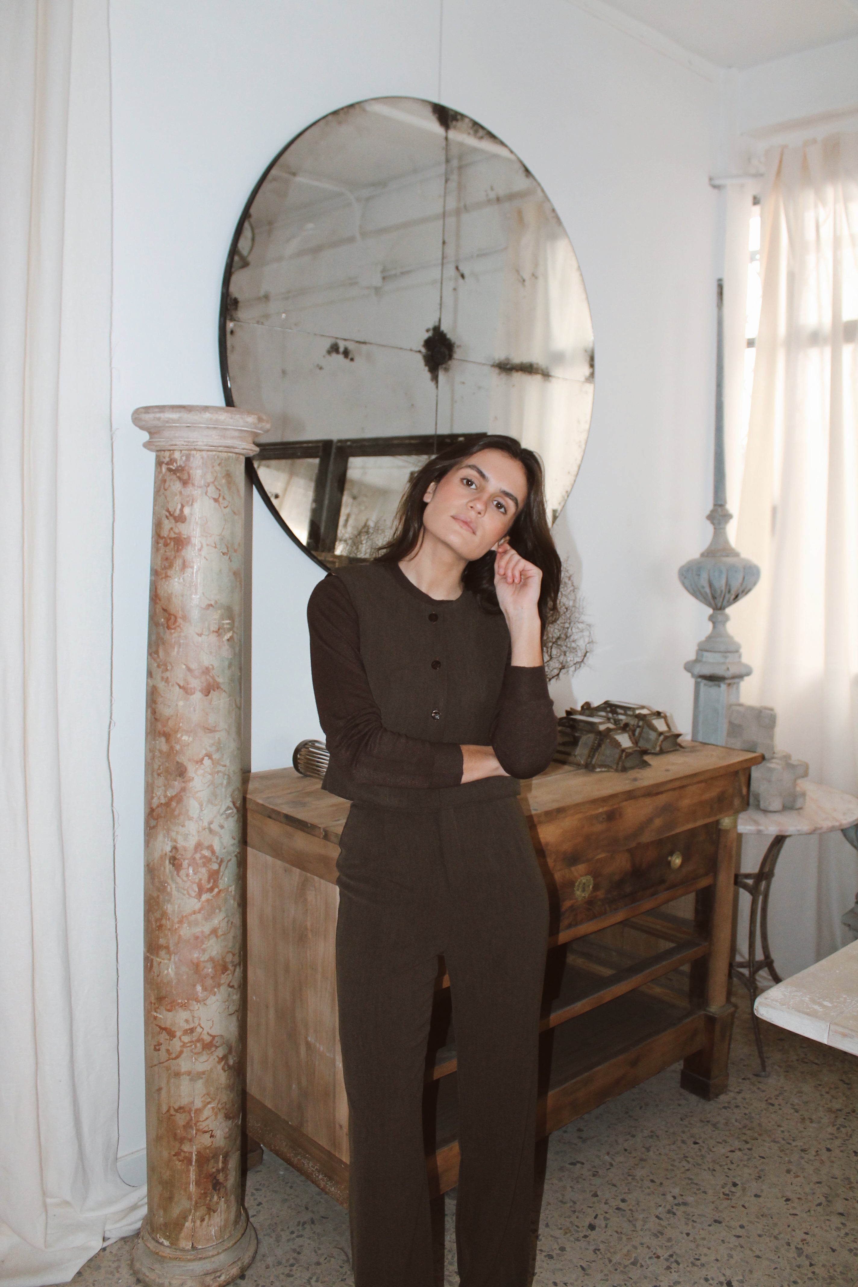 PANTALON PITILLO VERDE MUSGO